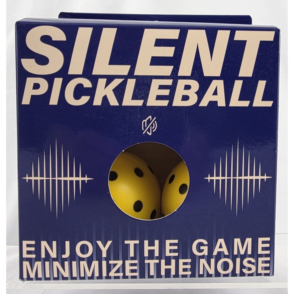 Silent Pickleballs 4 Pack Low Noise Practice Balls Indoor Outdoor 2.75"
